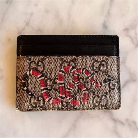 gucci case snake black|Gucci kingsnake card payment.